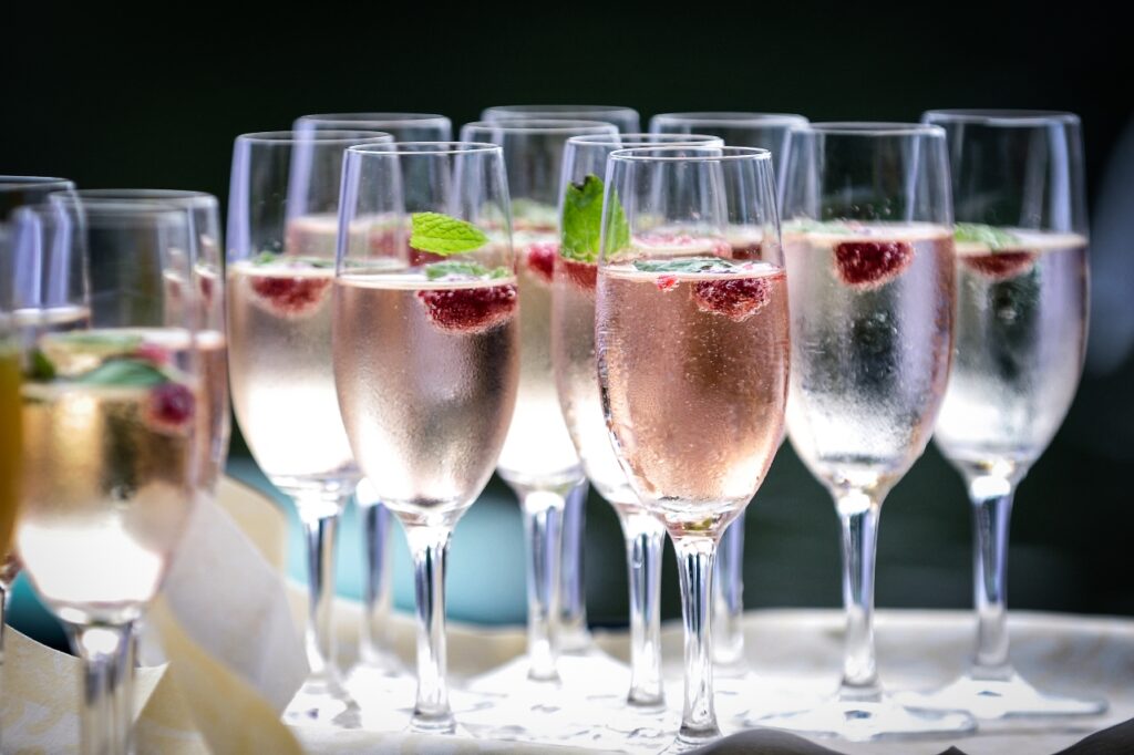 Gläser mit Sekt